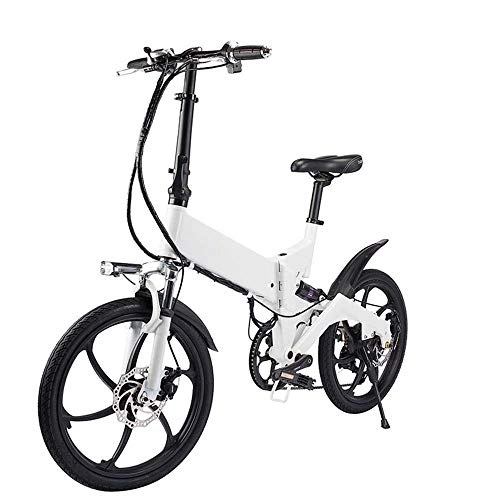 Bici elettriches : AMEY Smart elettrica Mountain Bike per Adulti, Foldablke 20 Pollici 36V E-Bici con 5.2AH Batteria al Litio, Città Biciclette velocità Massima 25 kmh
