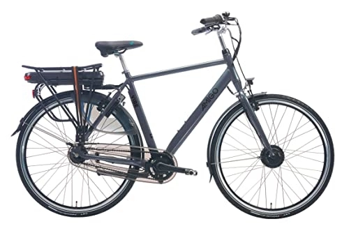 Bici elettriches : Amigo E-Vibe S2 - Bicicletta elettrica da uomo, 28", con cambio Shimano a 7 marce, adatta a partire da 175-180 cm, colore: grigio