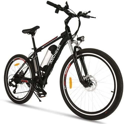 Bici elettriches : ANCHEER Ae1, Bicicletta Uomo, Colore: Rosso, 26 Inches