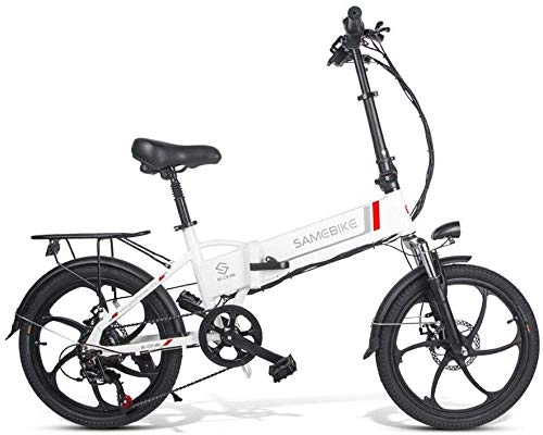 Bici elettriches : ANCHEER SAMEBIKE - Bicicletta elettrica Pieghevole, 20 Pollici, con Batteria agli ioni di Litio da 48 V, 8 Ah
