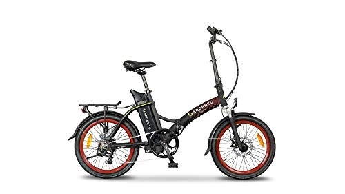 Bici elettriches : Argento Bicicletta elettrica Piuma Città Pieghevole, Unisex Adulto, Rosso, 42