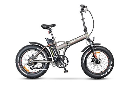Bici elettriches : Argento Mini Max, Bicicletta pieghevole, Argento, Telaio 42 cm, ruote 20''