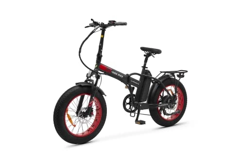 Bici elettriches : Argento Mini Max GT Foldable E-bike, Ruote Fat 20"x 4, Freni Idraulici, Batteria 615Wh, Motore 250W, Peso Max Supportato 100 kg