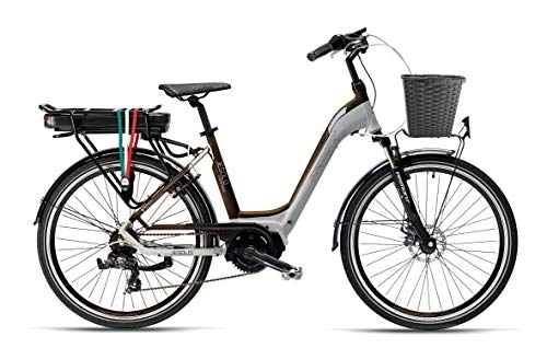 Bici elettriches : Armony Jesolo, Bicicletta Elettrica Unisex Adulto, Grigio Marrone, 26