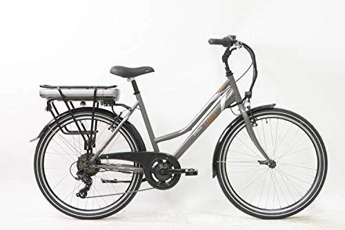 Bici elettriches : Armony STX4, Bicicletta Elettrica Uomo, Nero Grigio, 26