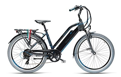 Bici elettriches : Armony Torino, Bicicletta Elettrica Unisex Adulto, Grigio Scuro Nero, 26