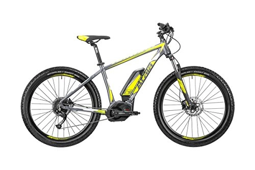 Bici elettriches : ATALA Bici elettrica B-Cross 27, 5'' 9v taglia 46 giallo / grigio CX 400Wh Purion 2018 (eMTB Hardtail)