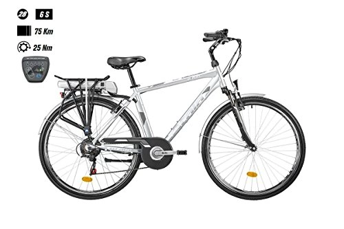 Bici elettriches : ATALA Bici elettrica E-Run FS MAN 400 26'' 6-V tg. 49 Bafang 418Wh A320 2018 grigio (City Bike Elettriche)