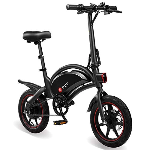 Bici elettriches : Autolock Bicicletta elettrica pieghevole 36 V / 10 Ah, bicicletta elettrica con pedali, velocità massima 25 km, sedile regolabile, bicicletta elettrica da città leggera per adulti