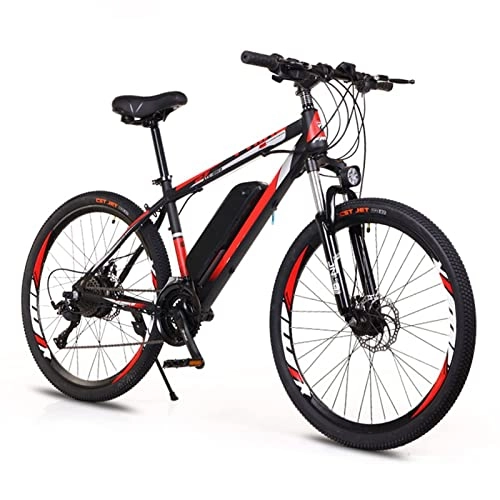 Bici elettriches : AWJ Bici elettrica per Adulti 250W 36V Batteria al Litio Mountain Bike elettrica 27 velocità Bicicletta Fuoristrada elettrica