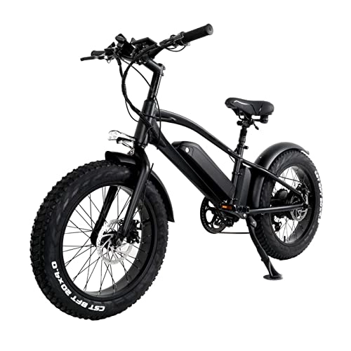 Bici elettriches : AWJ Bici elettrica per Adulti 750W Bicicletta elettrica da Montagna 10Ah Batteria al Litio 20 Pollici Bicicletta elettrica con Pneumatici Grassi 45 km / h