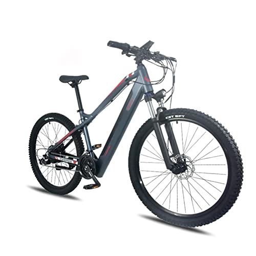 Bici elettriches : AWJ Bici elettriche per Adulti Bici elettrica per Adulti 500W 27 velocità Bicicletta elettrica da Montagna con Batteria Rimovibile agli ioni di Litio 48V 10, 5Ah Pneumatico 27, 52.4 Pollici
