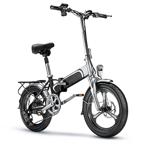 Bici elettriches : AWJ Bicicletta elettrica Pieghevole Bicicletta elettrica 400W 48V10ah Batteria al Litio grafene 20 Pollici Bicicletta elettrica Pieghevole Pedale in Lega di Alluminio Ebike
