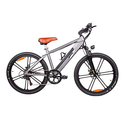 Bici elettriches : AYHa Adulti elettrica Mountain bike, da 26 pollici urbano Commuter E-Bike lega di alluminio Ammortizzatore forcella anteriore 6-velocità 48V / 10Ah batteria al litio rimovibile 350W motore Unisex