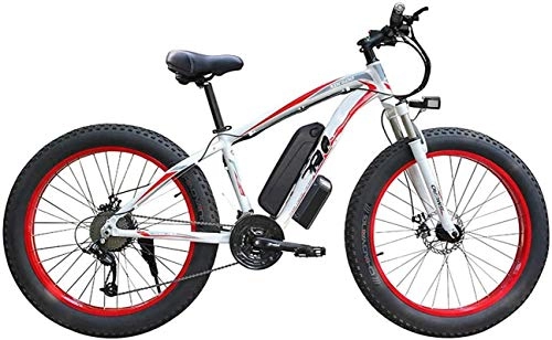 Bici elettriches : Bici da neve elettrica, 500W / 1000W Mountain mountain bike 26 '' Pieghevole Bicicletta professionale con rimovibile 48 V 13Ah Batteria agli ioni di l.