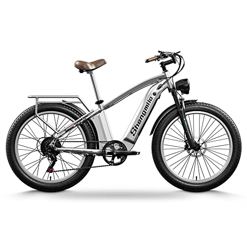 Bici elettriches : Bici elettrica, 48V14AH Battey, 26 * 3.0 Fat Tire bici elettrica, Shimano 7-Speed Mountain Ebike per gli uomini