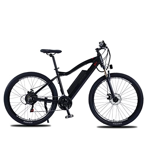 Bici elettriches : Bici elettrica da 500 W 27, 5 '' Mountain Bike elettrica per Adulti, Bici elettrica da 48 V con Batteria Rimovibile da 10 Ah, Cambio Professionale 21 / velocità