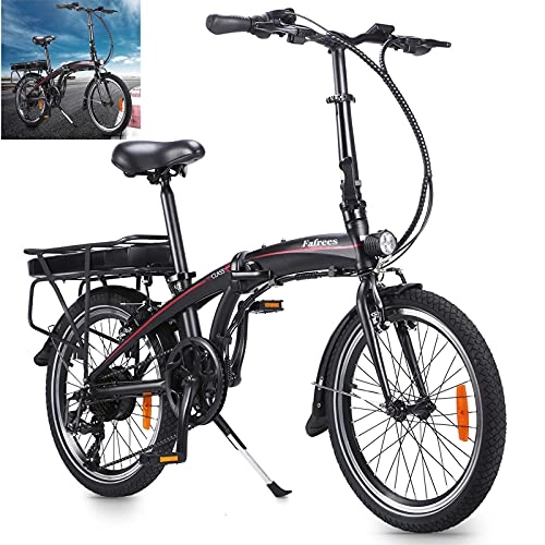Bici elettriches : Bici elettrica Ioni di litio 10AH, LCD, City Bike Pieghevole, potenza motore 36 V 250 W Bike Velocità 25 km / h carico 120 kg nero Esplora il bellissimo paesaggio