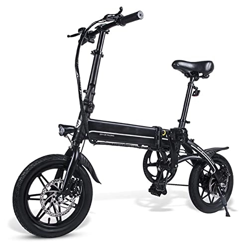 Bici elettriches : Bici elettrica pieghevole 250W motore 14 pollici bici elettrica per adulti con batteria al litio 36V 7.5Ah bicicletta elettrica E-Bike Scooter (colore nero)