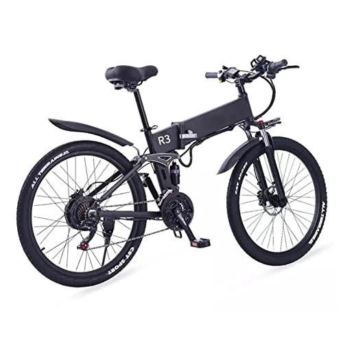 Bici elettriches : Bici elettrica pieghevole 750 W, batteria per bici elettrica rimovibile da 12, 8 Ah da 48 V, 21 velocità, pneumatico da 26 pollici Bici elettriche pieghevoli per adulti, bici elettriche per donne e u