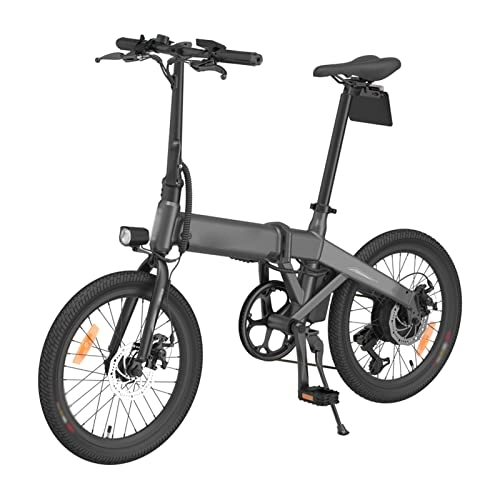 Bici elettriches : Bici elettrica pieghevole per adulti 250W motore 20" pneumatico EBike 16mp / h 36V rimovibile 10Ah batteria leggera bicicletta elettrica (colore: grigio chiaro)