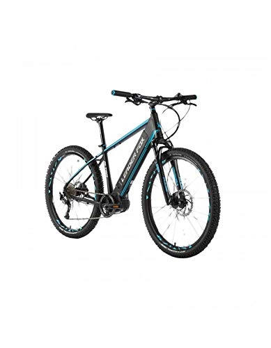 Bici elettriches : Bicicletta Electrique-Vae Mountain Bike Leader Fox 27.5 Altare Motore Centrale Bafang m420 36v 17, 5 Ah Alluminio Nero Mat-Bleu 9 Marce Alivio Grigio