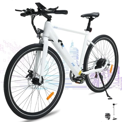 Bici elettriches : Bicicletta Elettrica, Bici Elettrica City E-bike con Batteria Rimovibile 36V 12Ah, Telaio in Alluminio, Mountain Bike Elettrica 7 Velocità, MTB Ebike per Adulti, Autonomia 40-80km