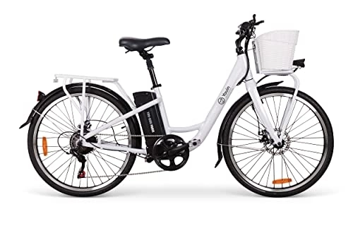 Bici elettriches : Bicicletta elettrica da passeggio, Youin You-Ride Paris, ruote da 26", autonomia fino a 40 km, cambio Shimano 6 velocità
