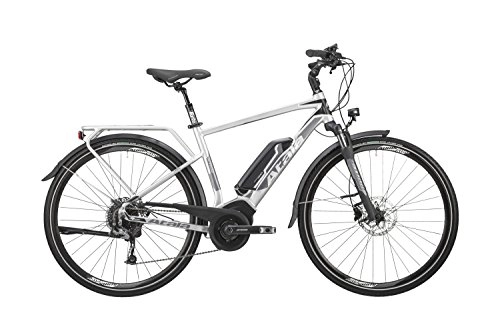 Bici elettriches : Bicicletta elettrica da trekking e-TKK con pedalata assistita Atala B-TOUR SL MAN, uomo, misura XL-59cm (190 - 205cm), 9 velocit, colore grigio ultralight - nero opaco