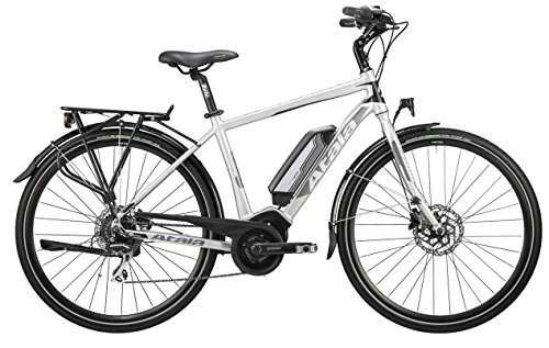 Bici elettriches : Bicicletta elettrica da trekking e-TKK con pedalata assistita Atala B-TOUR, uomo, misura M, 49cm (160 - 175 cm), 8 velocit, colore ultralight - nero opaco, kit elettrico Bosch