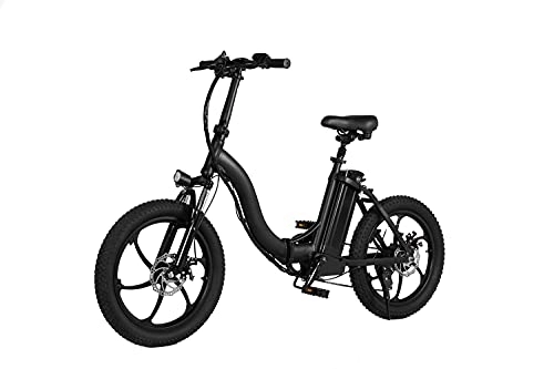 Bici elettriches : Bicicletta elettrica elettrica pieghevole da uomo, 20 pollici, pedelec, batteria da 10 Ah, motore da 250 W, cambio Shimano a 7 marce, bicicletta pieghevole elettrica