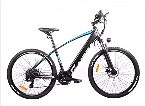 Bici elettriches : Bicicletta elettrica KAISDA K4 27.5" Mountain bike elettrica a 21 velocità e motore posteriore, 36V 10, 4AH 25km / h | Luci a LED e sella sportiva