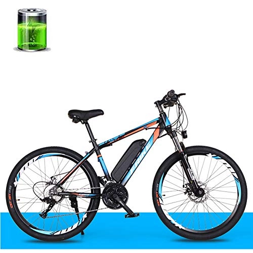 Bici elettriches : Bicicletta Elettrica, Mountain Bike Elettrica da 26 Pollici per Adulti A velocit Variabile Fuoristrada Motore 36V250W / Batteria al Litio 10AH 50 Km, Bici da Citt A 27 velocit