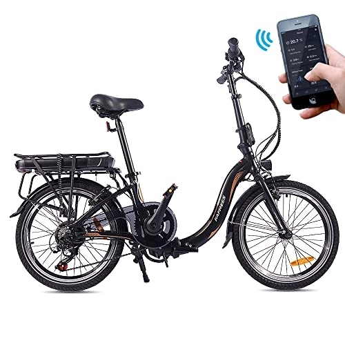 Bici elettriches : Bicicletta Elettrica Pieghevole da 20 Pollici, Bici Elettrica da 250W 36V 10Ah / 7.5Ah Velocità Massima 25 km / h, Bici Adatta per Donne e Adulti (20F054)