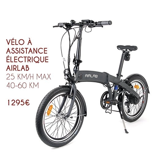 Bici elettriches : Bicicletta pieghevole con assistenza elettrico airlab