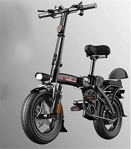 Bici elettriches : Biciclette elettriche veloci per adulti Biciclette elettriche pieghevoli con batteria da 36 V 14 pollici, batteria agli ioni di litio per ciclismo all'aperto Viaggi e spostamenti con motore ad alta ve