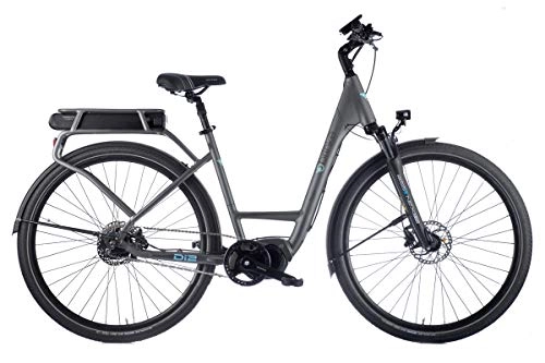 Bici elettriches : Brinke Bicicletta Elettrica Elysee Evo DI2 Cambio Automatico (Grigio, M)