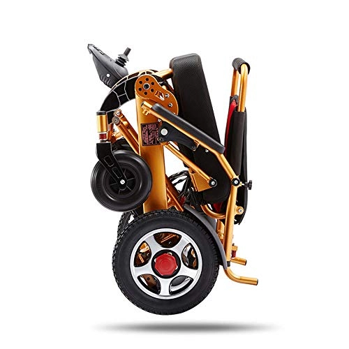 Bici elettriches : Carrozzina pieghevole per energia elettrica, scooter motorizzato per sedia a rotelle leggera elettrica da viaggio, batteria agli ioni di litio polimerica (20 Ah)