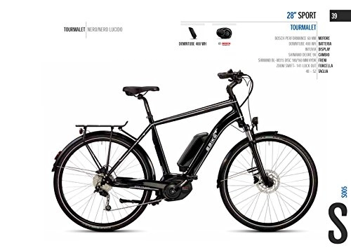Bici elettriches : Cicli Ferrareis City Bike Uomo 28 EBIKE 28 Sport TOURMALET