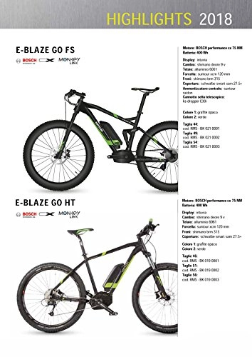Bici elettriches : Cicli Ferrareis KETTLER MTB 27.5 E-Bike Full SOSPENSION KETTLER E-Scorpion Go FS
