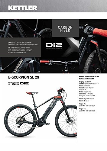 Bici elettriches : Cicli Ferrareis KETTLER MTB 29 E-Bike KETTLER E-Scorpion SL 29