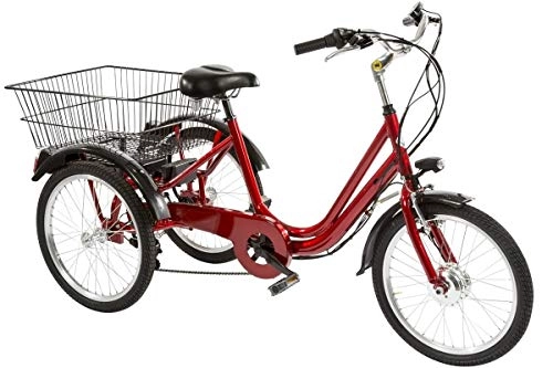 Bici elettriches : CICLI PUZONE Tre Ruote ELETTRICA E-Bike Alluminio Misura 20 TRICICLETTA Batteria 374 WH Art. E-TR20