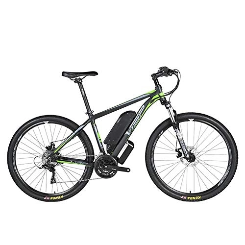 Bici elettriches : D&XQX Elettrico Mountain Bike (26-29 Pollici), con Grande capacità Rimovibile agli ioni di Litio (36V 250W), Bici elettrica 24 Speed ​​Gear e Tre modalità di Funzionamento, Verde, 26 * 15.5in
