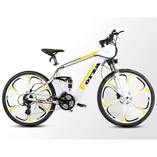 Bici elettriches : dme bike Bicicletta Elettrica a Pedalata Assistita 26" Forza Magnesium V2.0 250W Bianco