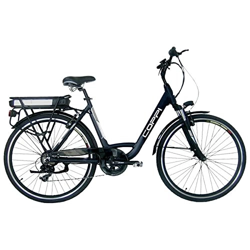 Bici elettriches : e-bike bicicletta elettrica bici da donna a pedalata assistita 28'' in alluminio Coppi