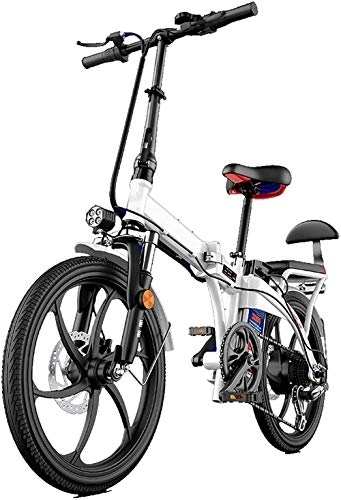 Bici elettriches : Elettrica Bici elettrica Mountain Bike 20"Bici elettrica della Città a Scomparsa, Bicicletta elettrica assistita Bicicletta da Ballo 250W con Batteria al Litio Rimovibile da 48V per i sentieri della