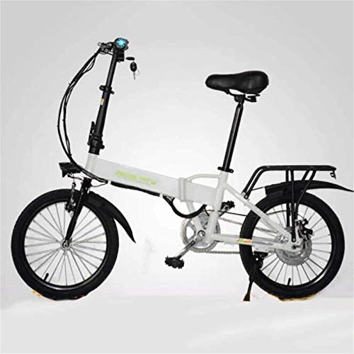 Bici elettriches : Elettrica bici elettrica Mountain Bike Biciclette elettriche, display a cristalli liquidi LED Bicicletta pieghevole sistema di controllo remoto intelligente portatile da 18 pollici in lega di allumini
