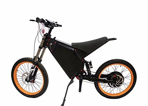 Bici elettriches : Enduro Stealth Bomber tipo 8000 W Ebike bicicletta elettrica, Black / Gold