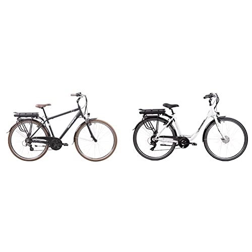 Bici elettriches : F.lli Schiano E-Ride 28" E-Bike, Bicicletta Elettrica da Uomo con Motore 250W e Batteria al Litio & E- Moon 28'' Bicicletta Elettrica da Città, Bici Elettrica