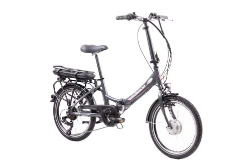 Bici elettriches : F.lli Schiano E-Star 20", Bicicletta Elettrica Pieghevole per Adulti con Motore 250W e 7 velocità, Batteria al Litio 36V 10, 4Ah estraibile, Colore Antracite